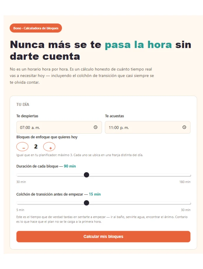 Calculadora de Bloques de Tiempo — calcula tu día.webp